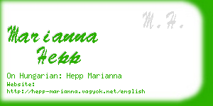marianna hepp business card